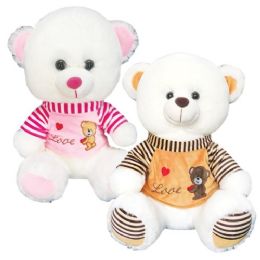 12 Wholesale Twelve Inch Bear With Clothing