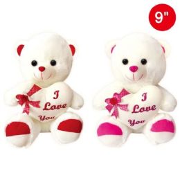 12 Wholesale 9" Bear With Heart