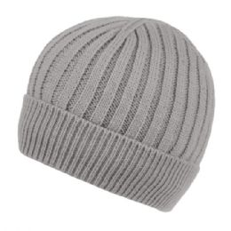 24 Pieces Men's Cable Beanie With Sherpa Fleece Lining - Winter Beanie Hats