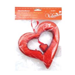96 Wholesale Heart Pick With Glitter