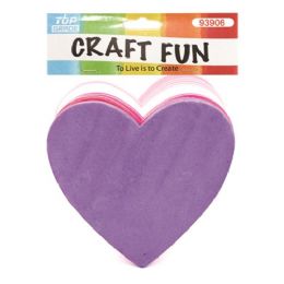 60 Pieces Thirty Count Eva Foam Heart Craft Fun - Valentine Cut Out's Decoration