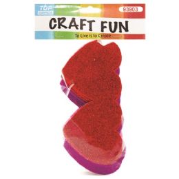 96 Pieces Eva Double Heart Craft Fun - Valentine Cut Out's Decoration
