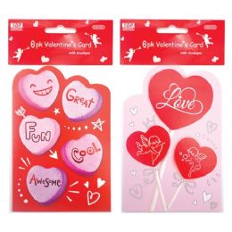 96 Pieces Valentines Day Card With Envelope - Valentine Gift Bag's
