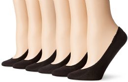180 Pairs Women's Mesh No Show / Silicone No Slip Loafer Sock Liner Black - Womens Foot Liners