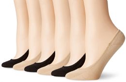 180 Pairs Women's Mesh No Show / Silicone No Slip Loafer Sock Liner Assorted - Womens Foot Liners