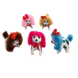 48 Wholesale Barking And Walking Dog [long Fuzzy Ears & Tail/spotted/