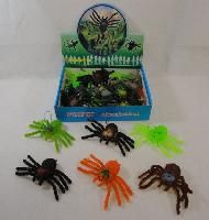 96 Wholesale Flexible Toy Spider 5"