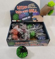 72 Wholesale Mesh Squish Ball [solid Colors]
