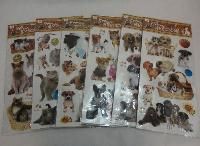 96 Wholesale 3d Wall Sticker [puppy & Kitty]
