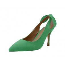 9 Units of Women's "angeles Shoes" High Heel Pump Shoe Green Color - Women's Heels & Wedges