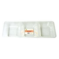 48 Pieces 3 Compartment Relish Tray 16"x6"x1.75" - Serving Trays
