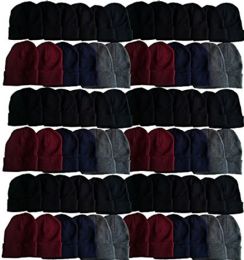 60 Wholesale Yacht & Smith Unisex Winter Warm Acrylic Knit Hat Beanie