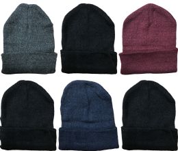 Yacht & Smith Unisex Assorted Dark Colors Adult Winter Beanies