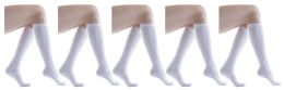 Yacht & Smith Women's White Only Long Knee High Socks, Sock Size 9-11