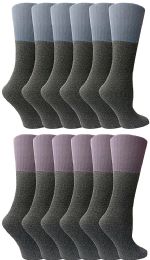 12 Wholesale 12 Pairs Of Socksnbulk Women's Thermal Winter Warm Socks, Sock Size 9-11