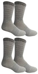 4 Pairs Yacht & Smith Mens Terry Lined Merino Wool Thermal Boot Socks - Mens Thermal Sock