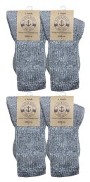 Yacht & Smith Kids Merino Wool Socks, Gray, Sock Size 6-8