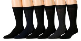 Socksnbulk Men's Fashion Designer Dress Socks (assorted Dark (6 Pairs))