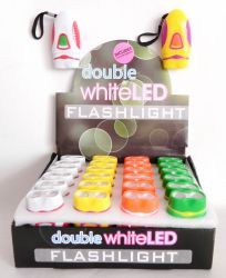 72 Pieces Double White Led Mini Flashlight - Flash Lights