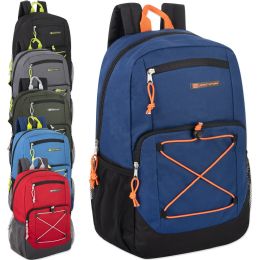 24 Pieces Urban Sport 18 Inch Deluxe Bungee Backpack With Padding -  Backpacks 18
