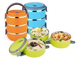 12 Wholesale 3 Compartment Bento Box Food Carrier