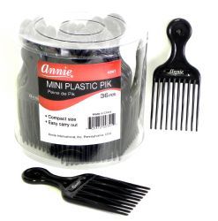36 Wholesale Mini Plastic Hair Pick In Counter Display