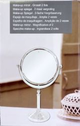 6 Wholesale Table Top Make Up Mirror 2 Sided Regular And Double Magnification