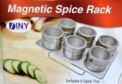 12 Wholesale Magnetic Spice Rack 6 Jars With Stand