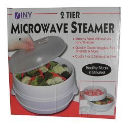12 Wholesale 2 Tier Microwaveble Steamer