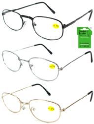 300 Wholesale 3.50 Metal Reading Glasses