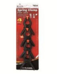 72 Units of 4 Piece Mini Spring Clamp - Clamps