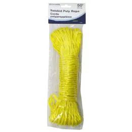 72 Pieces 1/4"x50' Twisted Poly Rope - Rope and Twine