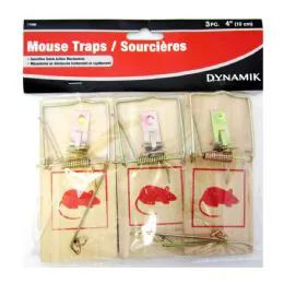 72 Units of 3 Piece Small Mouse Trap - Pest Control