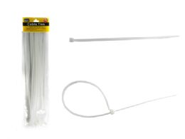 72 Pieces 20pc White Cable Ties - Cables and Wires