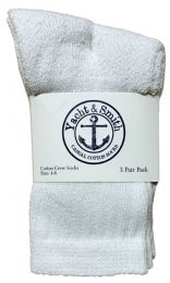180 Pairs Yacht & Smith Kids Cotton Crew Socks White Size 4-6 - Girls Crew Socks