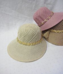 36 Pieces Womens Summer Sun Boonie With Ribbon - Sun Hats
