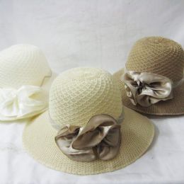 36 Pieces Womens Fashion Summer Hat With Flower - Sun Hats