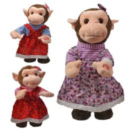 12 Wholesale Battery Operated Dancing Monkey