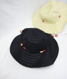 36 Pieces Womens Summer Sun Hat With Beads - Sun Hats