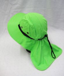 36 Pieces Mens Boonie Hiker /fisher Hat In Neon Green - Cowboy & Boonie Hat