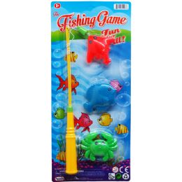144 Pieces Three Piece Fishing Game Set - Summer Toys