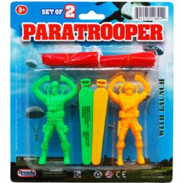 48 Pieces 2 Piece Paratrooper With Launcher - Action Figures & Robots