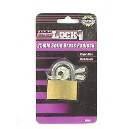 72 Pieces 25mm Solid Brass Padlock - Padlocks and Combination Locks