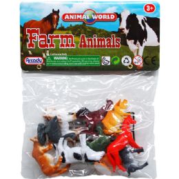 108 Wholesale 10 Piece Plastic Farm Animals