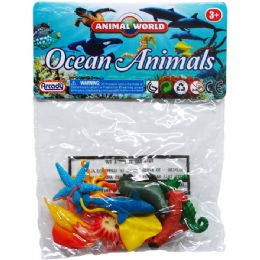 144 Bulk 10 Piece Plastic Ocean Animals