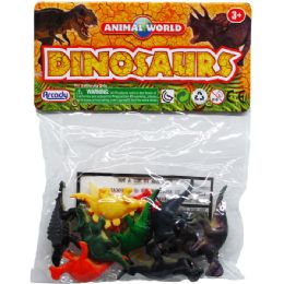 108 Wholesale 10 Piece Plastic Dinosaur 2 Inch
