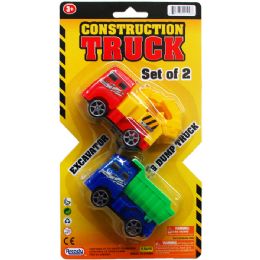 96 Wholesale Two Piece Construction Trucks Play Set