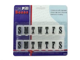72 Wholesale 7 Day Pill Boxes Set