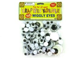 72 Pieces Plastic Craft Wiggly Eyes - Craft Kits