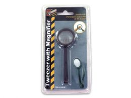 72 Wholesale Tweezers With Magnifier